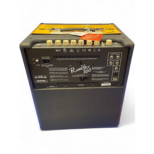 Used Fender Rumble 100 1x15 100W Bass Combo Amp