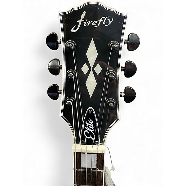 Used Firefly ELITE RED BLACK SPIRAL Solid Body Electric Guitar