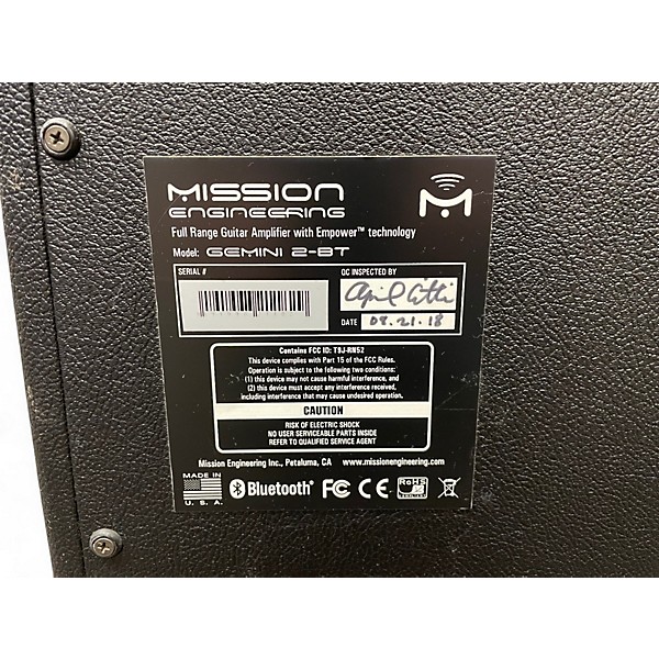 Used Mission Engineering GEMINI 2-BT Guitar Power Amp