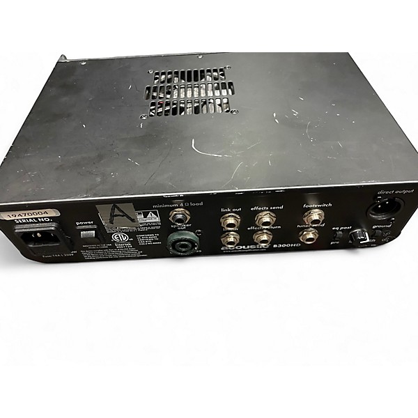 Used Acoustic B300H 300W Bass Amp Head