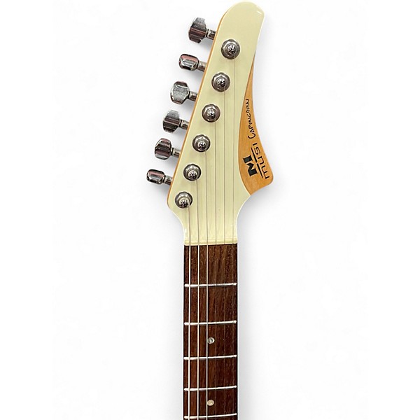 Used Musi Capricorn White Solid Body Electric Guitar