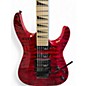 Used Jackson JS34Q Dinky Trans Red Solid Body Electric Guitar