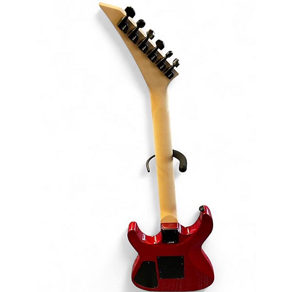 Used Jackson JS34Q Dinky Trans Red Solid Body Electric Guitar
