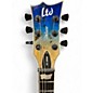Used ESP LTD EC1000 Cerulean Burl Burst Solid Body Electric Guitar