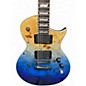 Used ESP LTD EC1000 Cerulean Burl Burst Solid Body Electric Guitar