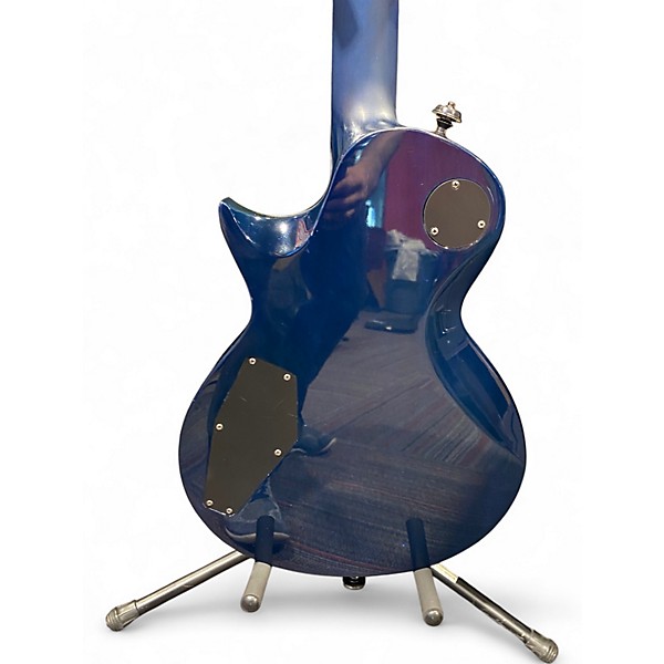 Used ESP LTD EC1000 Cerulean Burl Burst Solid Body Electric Guitar