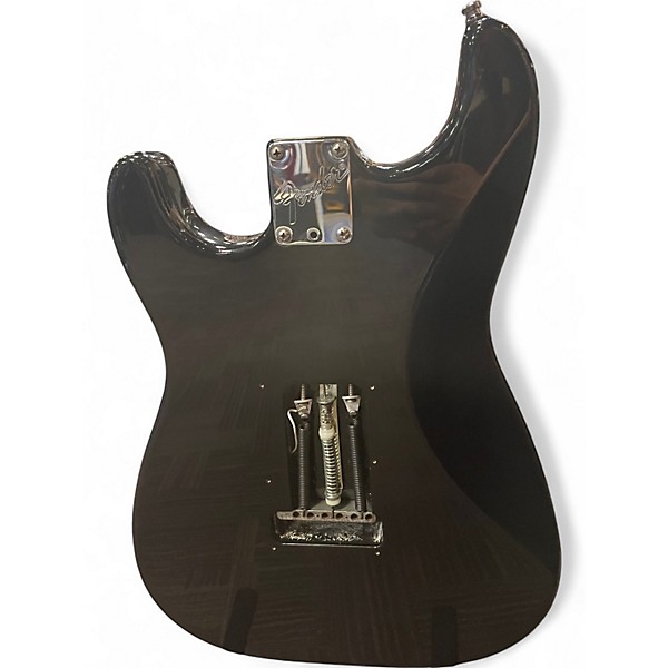 Vintage 1996 Fender American Deluxe Stratocaster Plus Black Solid Body Electric Guitar