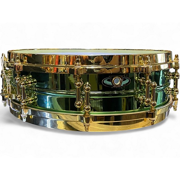 Used Ludwig 14X4 Carl Palmer Snare Green Drum
