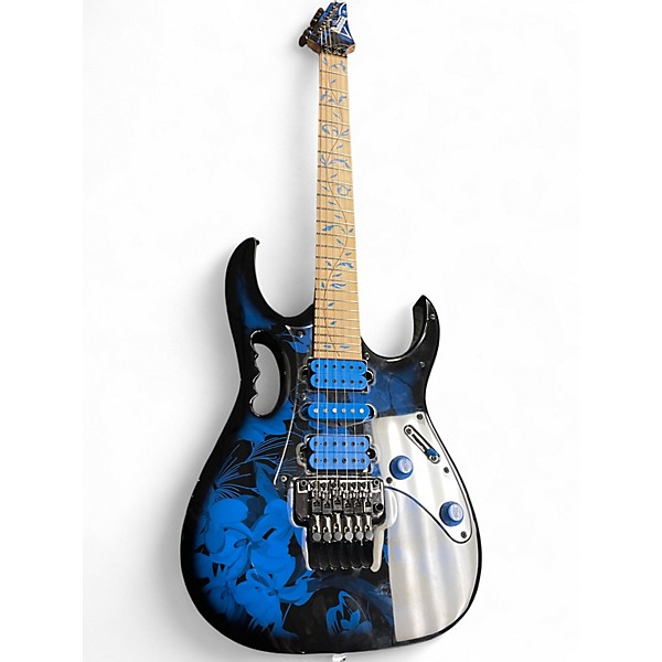 Used Ibanez Jem77P Blue Floral Solid Body Electric Guitar