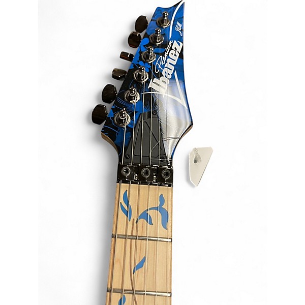 Used Ibanez Jem77P Blue Floral Solid Body Electric Guitar