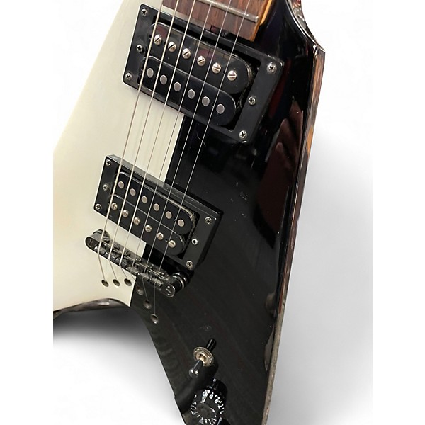 Used Dean Michael Schenker Standard black and white Solid Body Electric Guitar