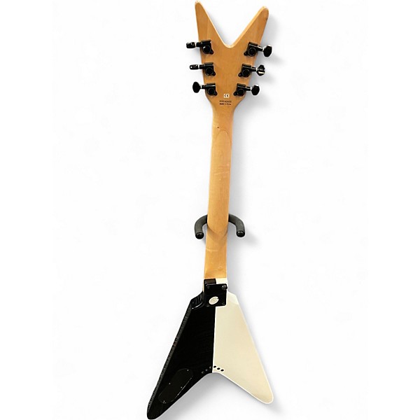 Used Dean Michael Schenker Standard black and white Solid Body Electric Guitar