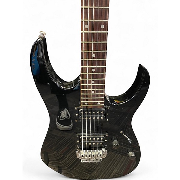 Used Ibanez RG120 Black Solid Body Electric Guitar