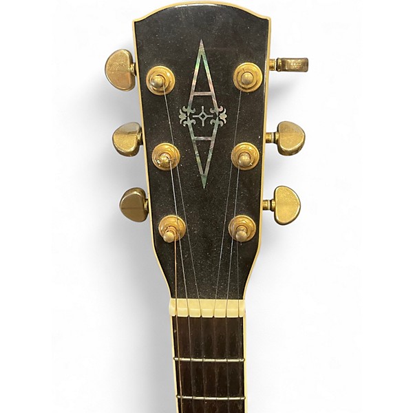 Used Alvarez ad60 black Acoustic Electric Guitar
