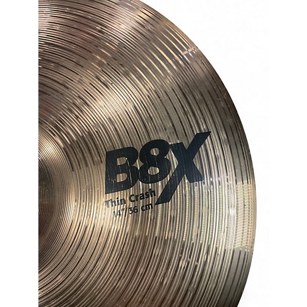 Used SABIAN 14in b8x thin crash Cymbal