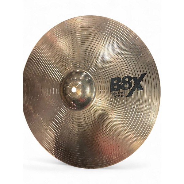 Used SABIAN 16in b8x thin crash Cymbal