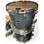 Used Mapex 5 Piece mars birch drum set blue sparkle Drum Kit