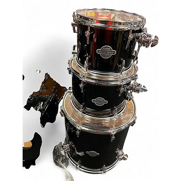 Used SONOR 4 Piece Select Force Studio 4 Piece Piano Black Drum Kit