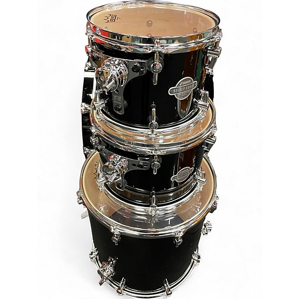 Used SONOR 4 Piece Select Force Studio 4 Piece Piano Black Drum Kit