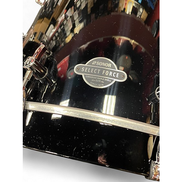 Used SONOR 4 Piece Select Force Studio 4 Piece Piano Black Drum Kit