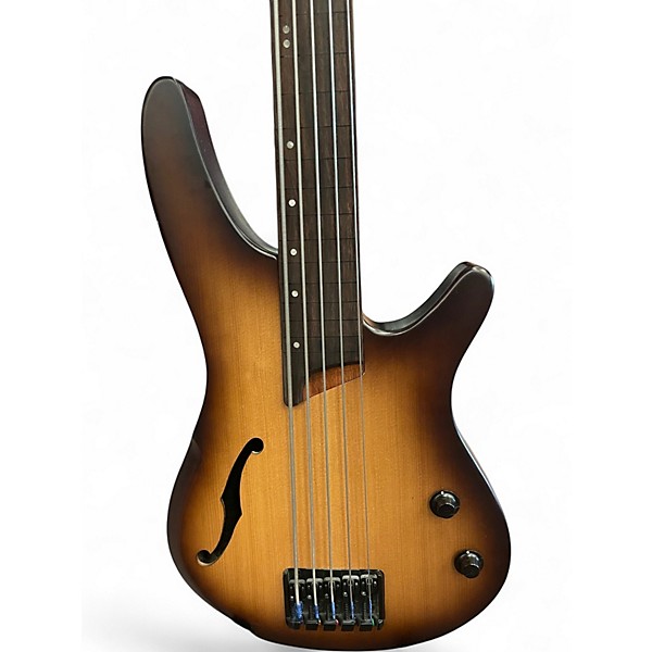 Used Ibanez SRH 505F 2 Color Sunburst Electric Bass Guitar