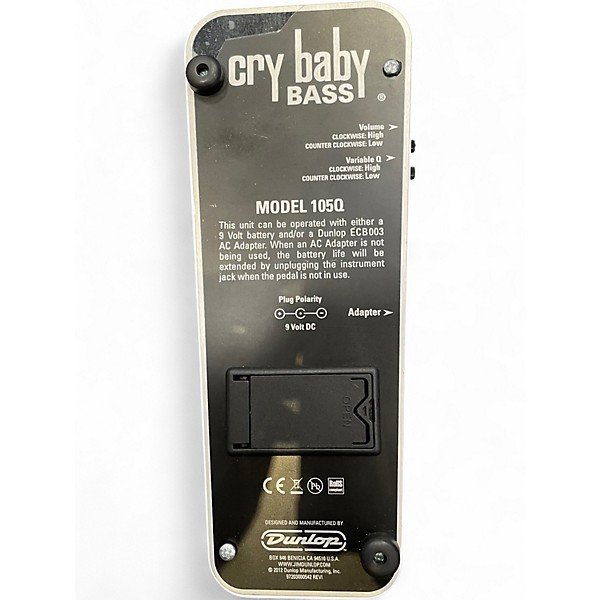 Used Dunlop CRYBABY BASS Effect Pedal