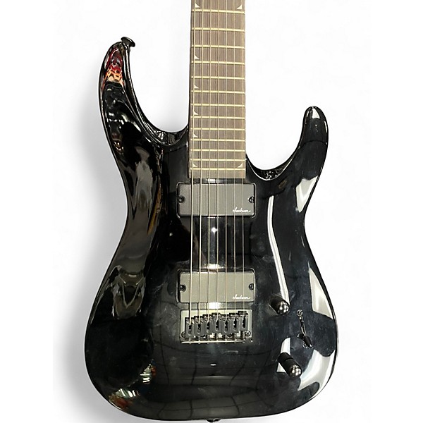 Used Jackson JS22-7 Dinky 7 String Black Solid Body Electric Guitar