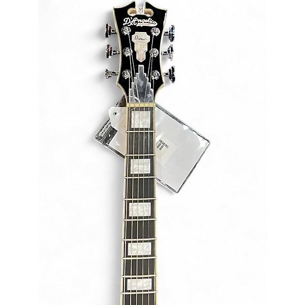 Used D'Angelico Premier Bedford SH black sparkle Hollow Body Electric Guitar