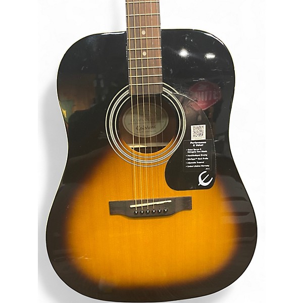 Used Epiphone PR-150 VS 2 Color Sunburst Acoustic Guitar