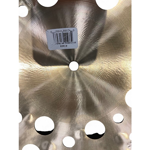 Used Zildjian 19in k custom special dry trash crash Cymbal