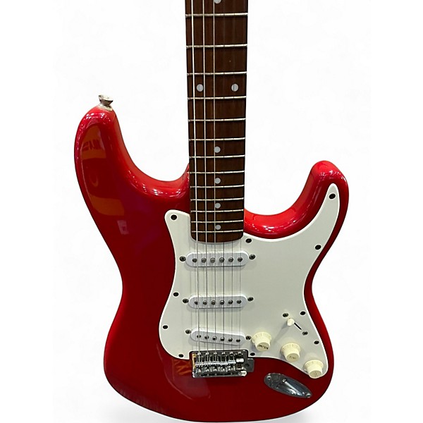 Used Squier Affinity Stratocaster Red Solid Body Electric Guitar
