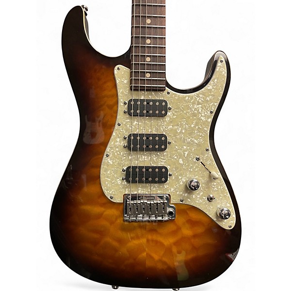 Used Tom Anderson Drop Top Classic Tobacco Burst Solid Body Electric Guitar