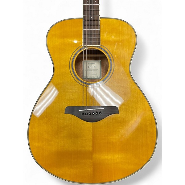 Used Yamaha FSTA TransAcoustic Concert Vintage Natural Acoustic Electric Guitar