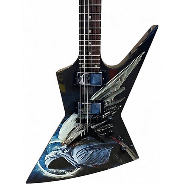 Used Dean Dave Mustaine Zero Angel of Deth II Angel of Deth Graphic Solid Body Electric Guitar