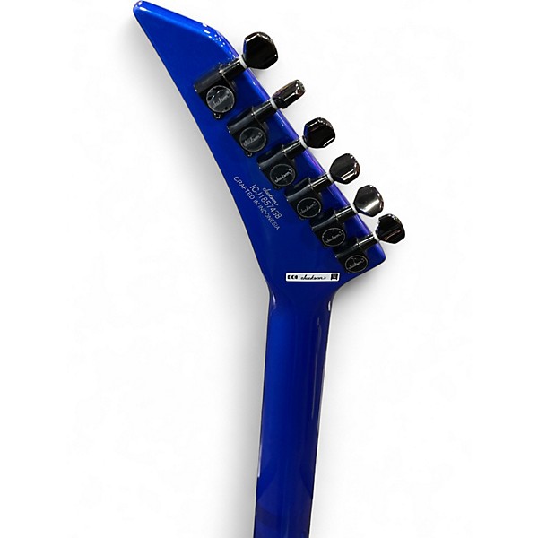 Used Jackson SLX DX Soloist Lightening Blue Solid Body Electric Guitar