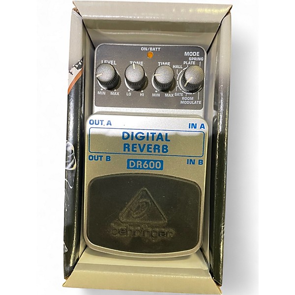 Used Behringer DR600 Digital Stereo Reverb Effect Pedal