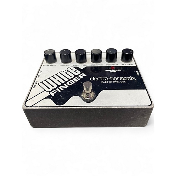 Used Electro-Harmonix White Finger Compressor Effect Pedal