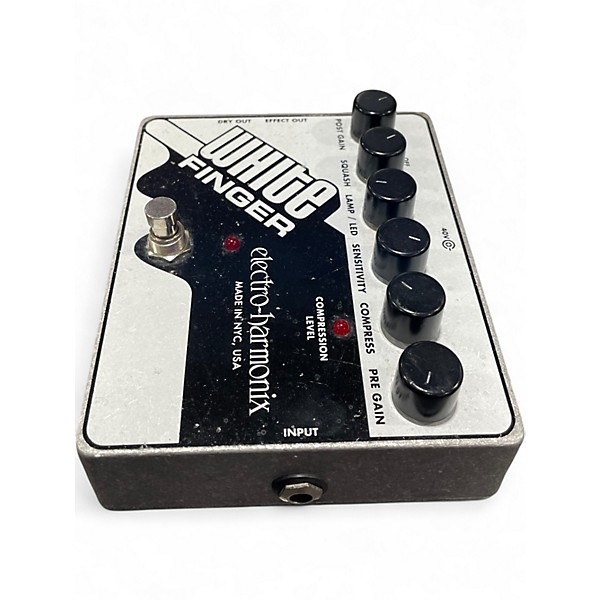 Used Electro-Harmonix White Finger Compressor Effect Pedal