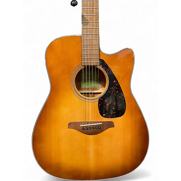 Used Yamaha FGX800C 2 Color Sunburst Acoustic Electric Guitar