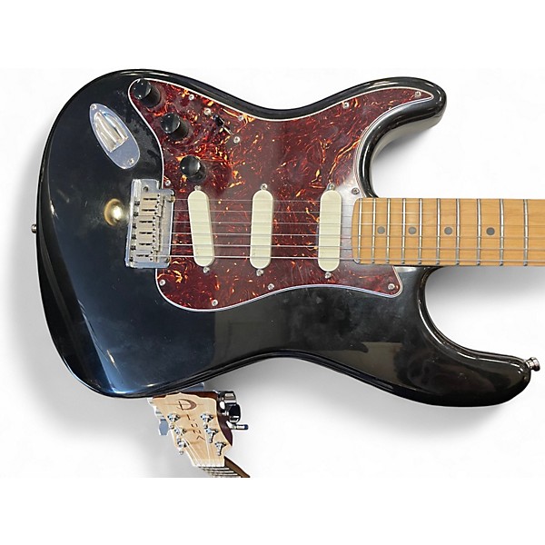 Used Fender American Standard Stratocaster LH Black Solid Body Electric Guitar