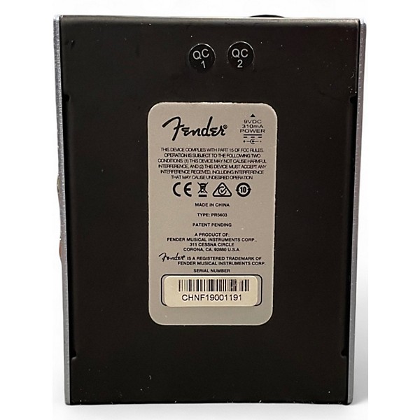 Used Fender TREVERB Effect Pedal