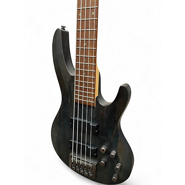Used ESP LTD B205SM 5 String Trans Black Electric Bass Guitar