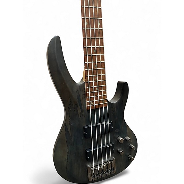 Used ESP LTD B205SM 5 String Trans Black Electric Bass Guitar