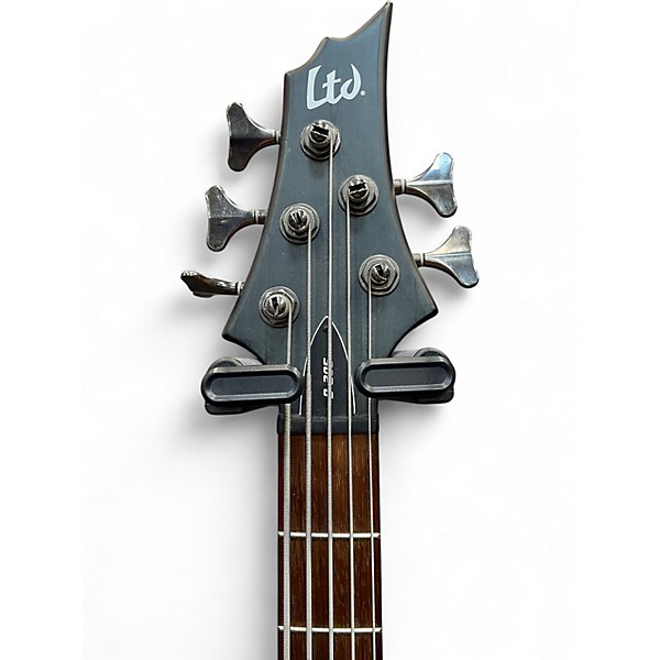 Used ESP LTD B205SM 5 String Trans Black Electric Bass Guitar