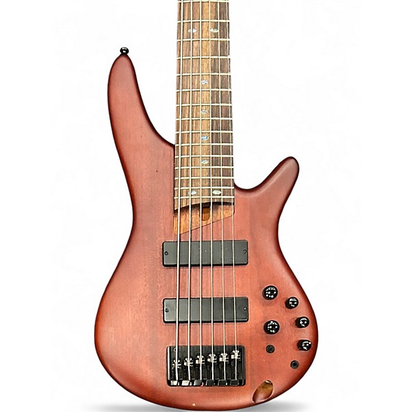 Used Ibanez SR506 6 String Mahogany Electric Bass Guitar