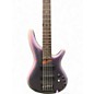 Used Ibanez SR505 5 String Black Aurora Burst Electric Bass Guitar