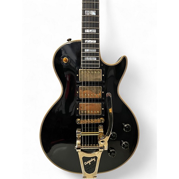 Used 2022 Gibson 1957 Les Paul Custom Black Beauty Reissue 3 Pickup Black Solid Body Electric Guitar