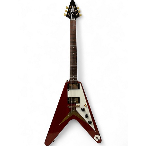 Used 2014 Gibson 1959 Flying V Custom Shop (Previously Owned by Tom Murphy)  Cherry Solid Body Electric Guitar