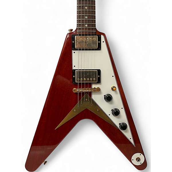 Used 2014 Gibson 1959 Flying V Custom Shop (Previously Owned by Tom Murphy)  Cherry Solid Body Electric Guitar