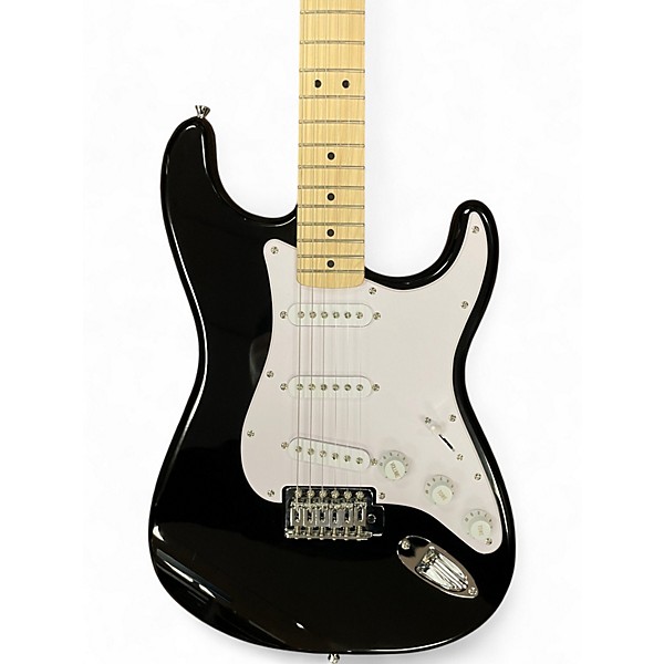 Used Squier SONIC STRATOCASTER BLACK Solid Body Electric Guitar